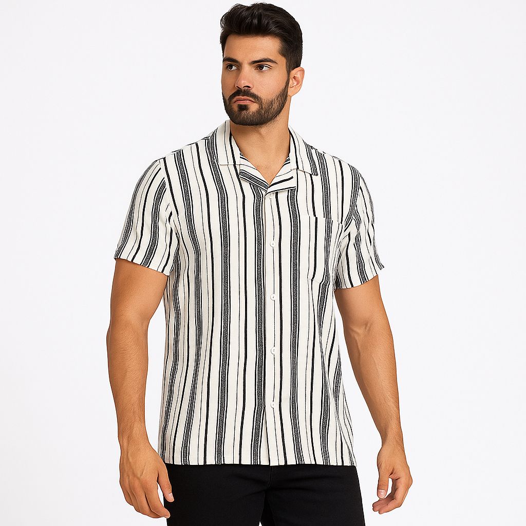 Camisa Negro Hombre Afi25704neg