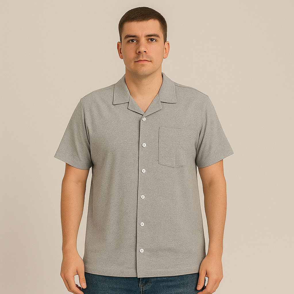 Camisa Gris Hombre Afi25708gri