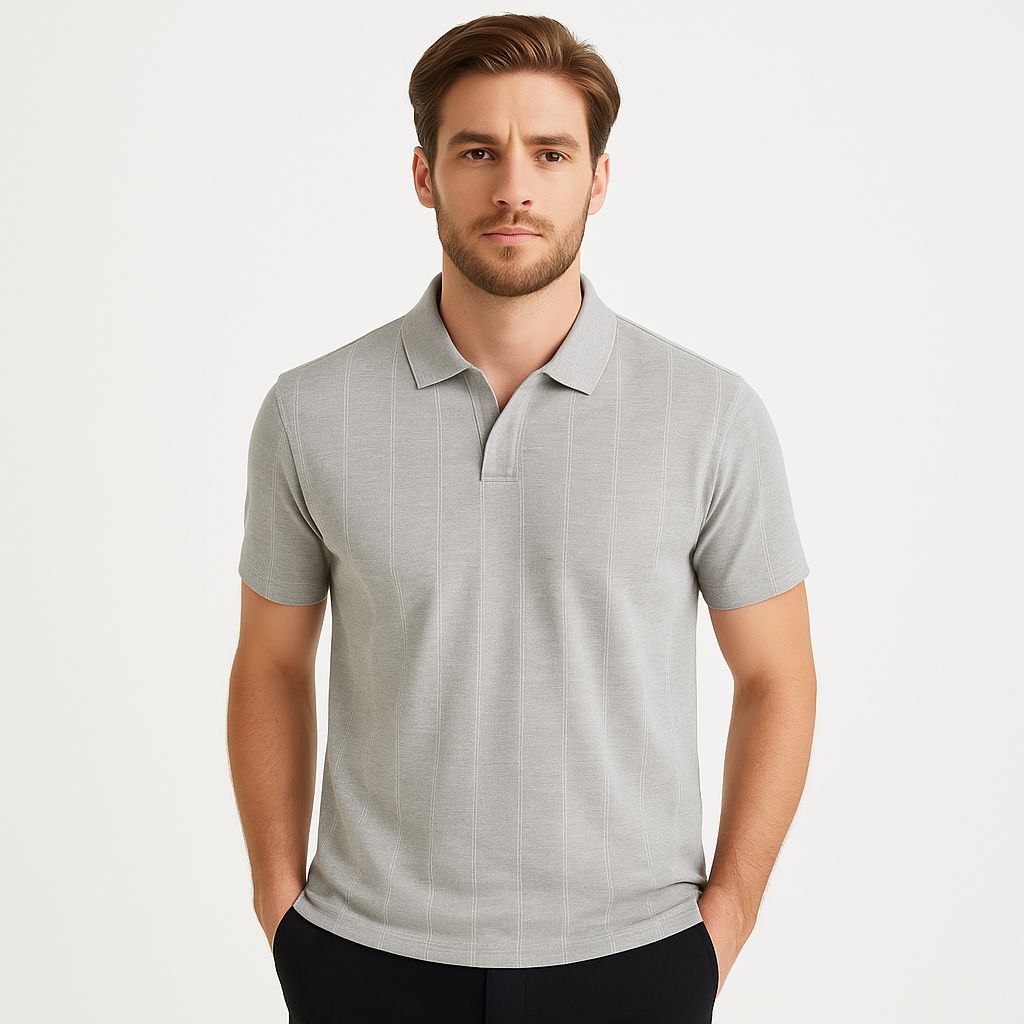 Polo Gris Hombre Afi25710gri