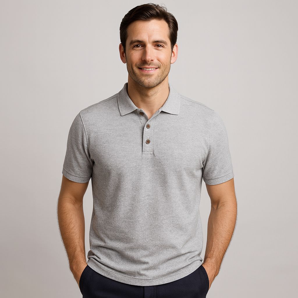 Polo Gris Hombre Afi25812gri