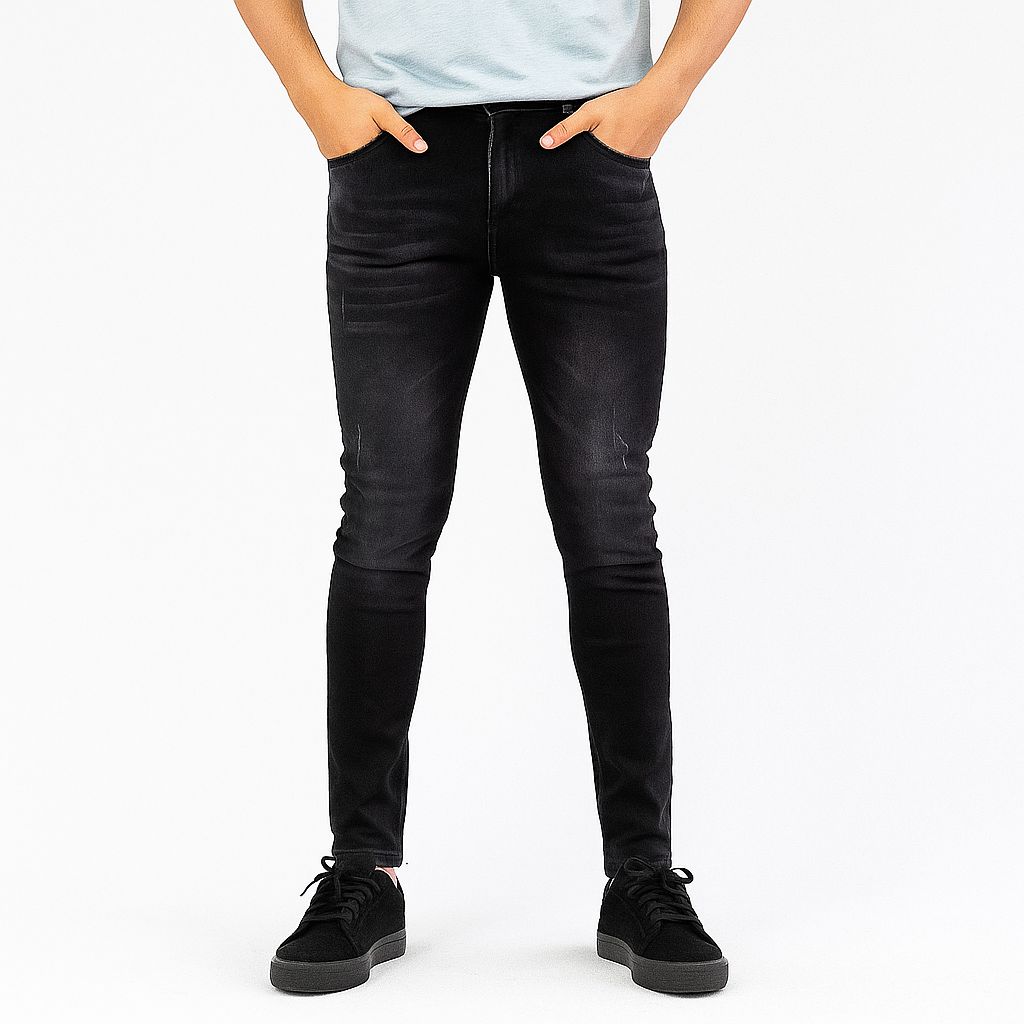 Jeans Negro Hombre Jrm2414