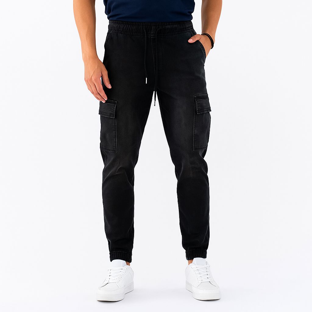 Jeans Negro Hombre Jrm2419n