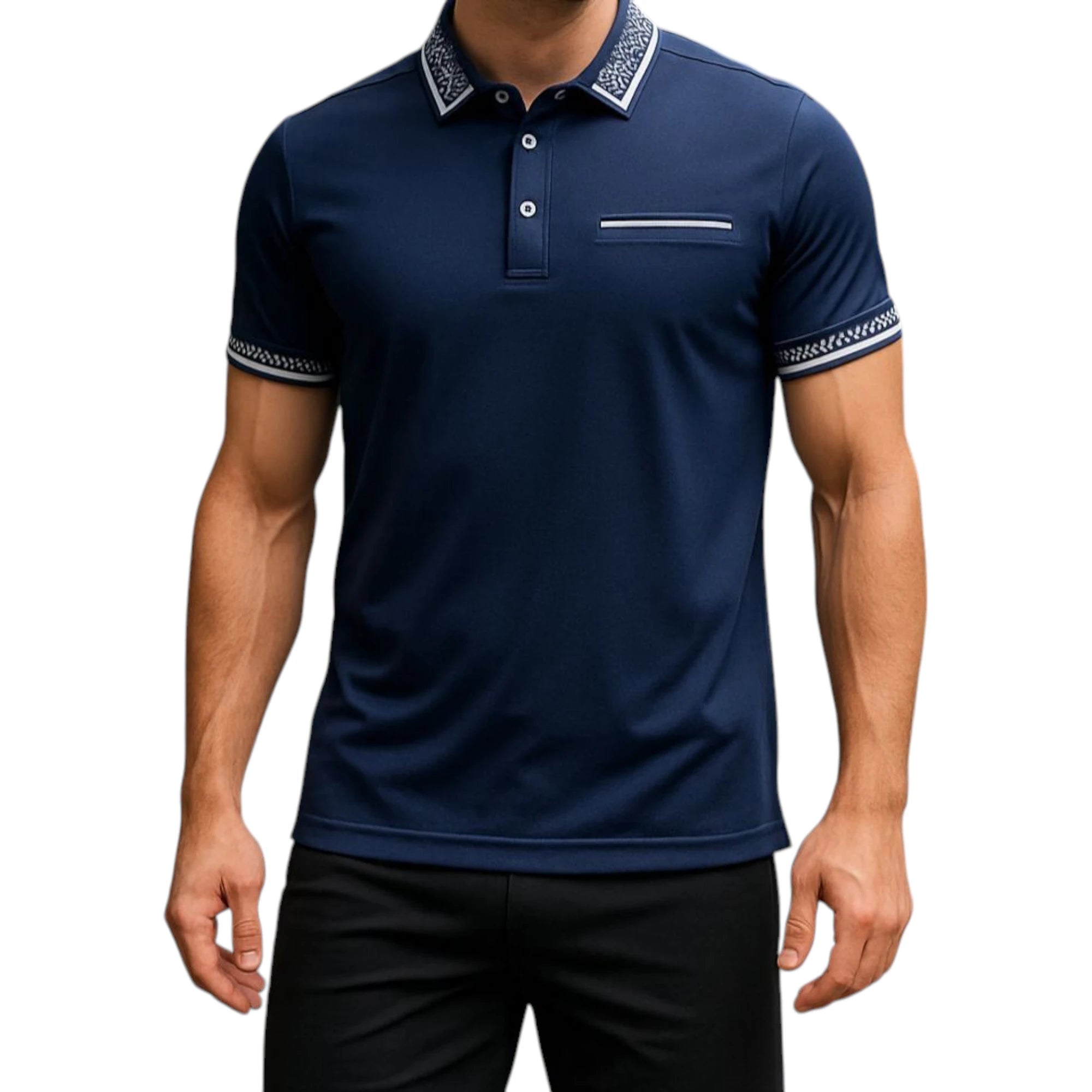 Playera Cuello Polo Marino Hombre Ra25p43