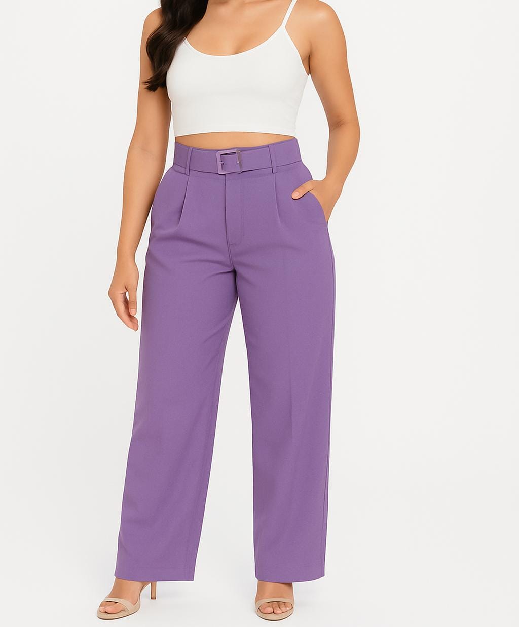 Pantalon Lila De Vestir Mujer Su50005