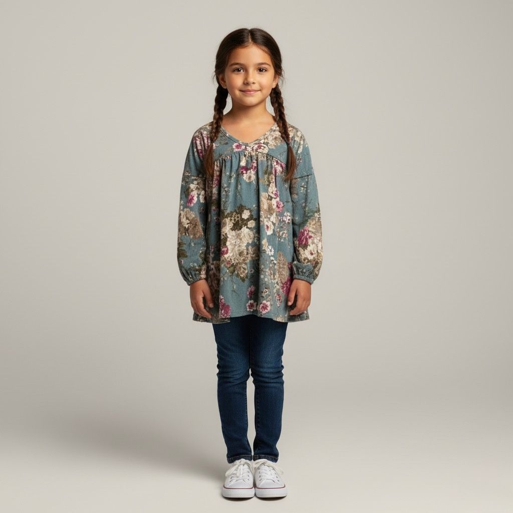 Blusa Ml Flores Nna Ta0976