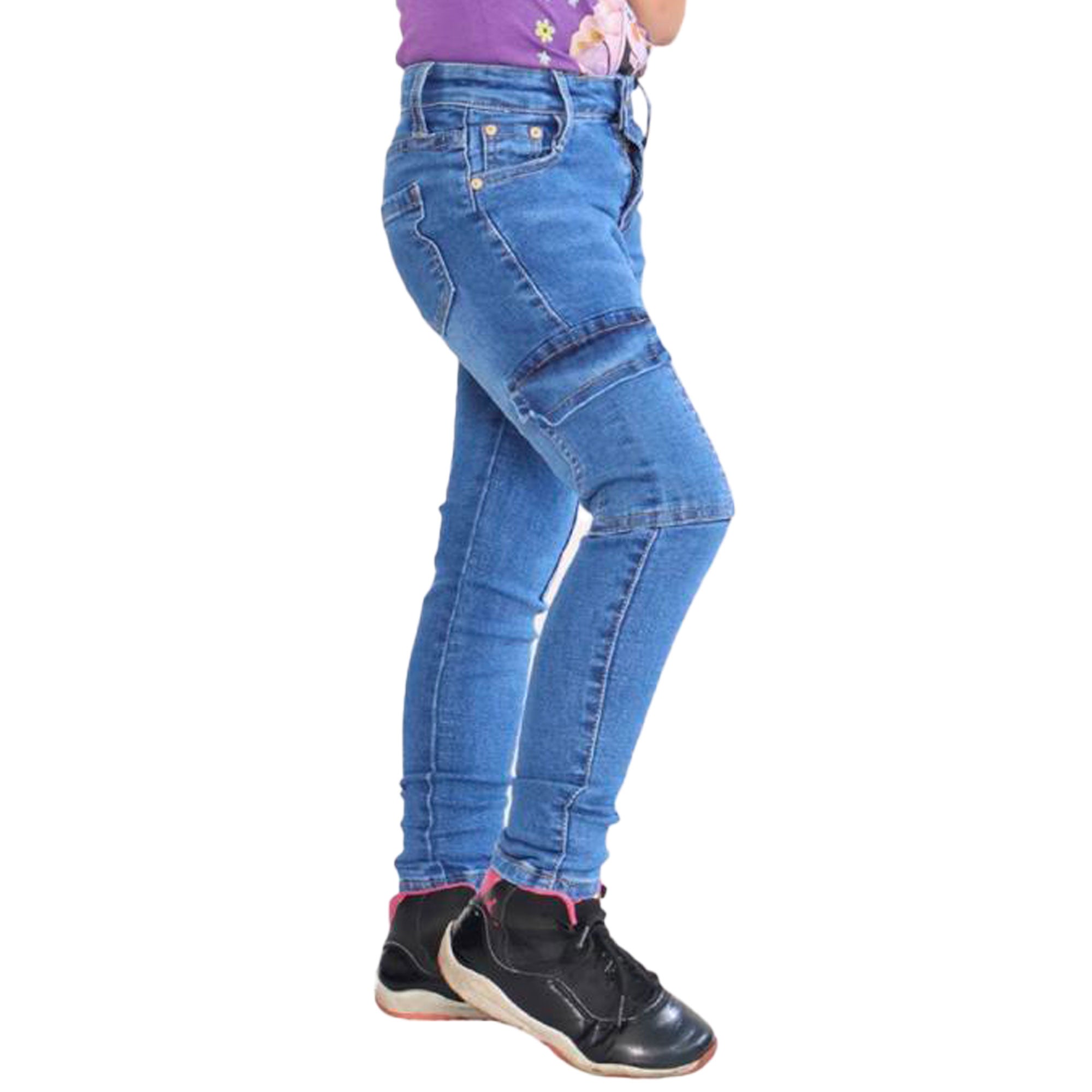 Jeans Azul Cargo Nna Tz919