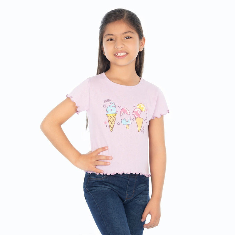 Playera Para Niña Manga Lech