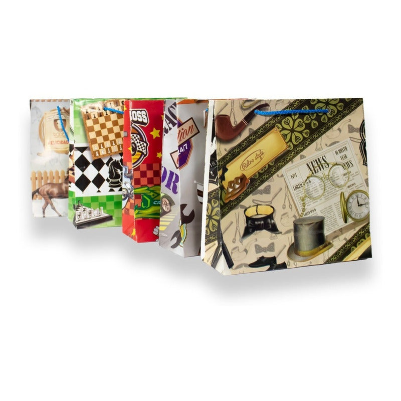 36 Piezas Bolsa De Regalo Mayoreo Cuadro Chico