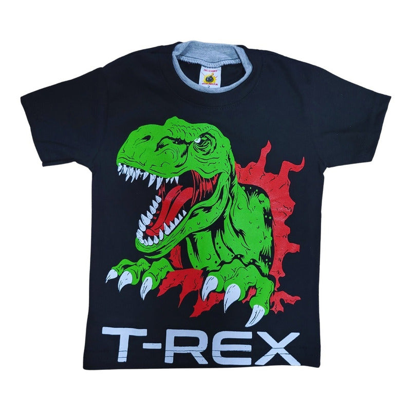 6 Playeras Estampadas Para Niños