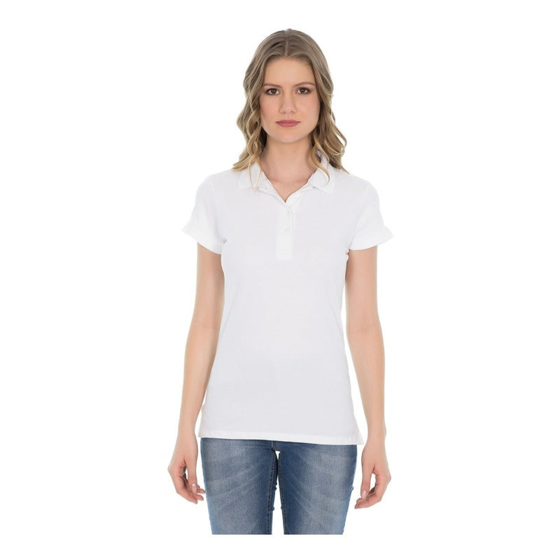 Playera Polo Para Mujer Strech Premium