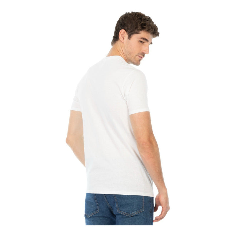 Paquete De 3 Playeras Básicas Cuello V Para Hombre