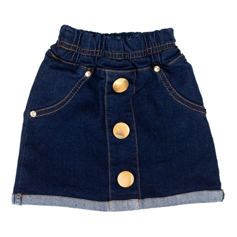 Falda Jean Conjunto De Falda Y Blusa Para Niñas Falda En Jean