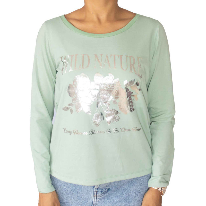 Playera Ml Mujer 879yt