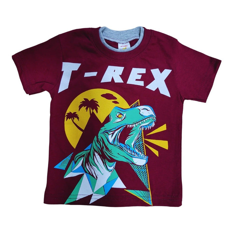 4 Playeras Estampadas Para Niño
