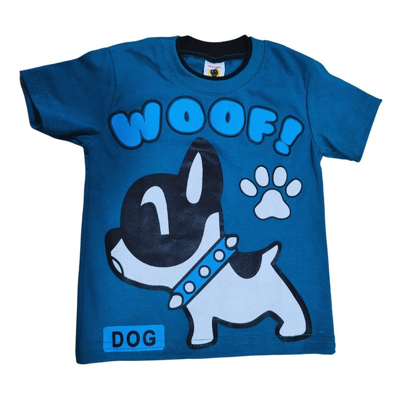 4 Playeras Estampadas Para Niño