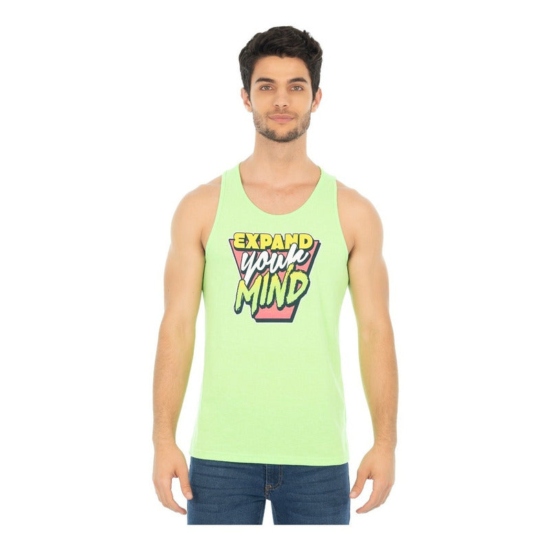 Tank Top Estampado Expand H875bp Para Hombre