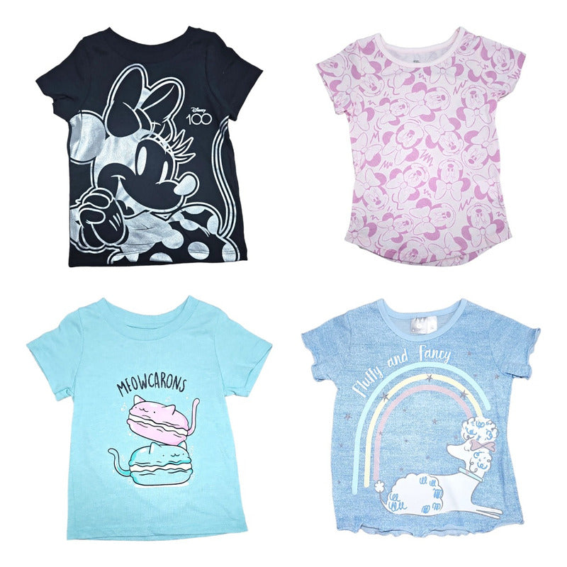 Paquete De 12 Playeras Para Niño O Niña Tallas Toddler