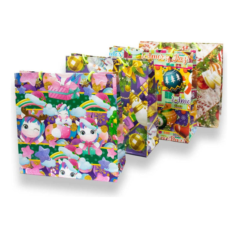 20 Piezas Bolsa De Regalo Navideñas