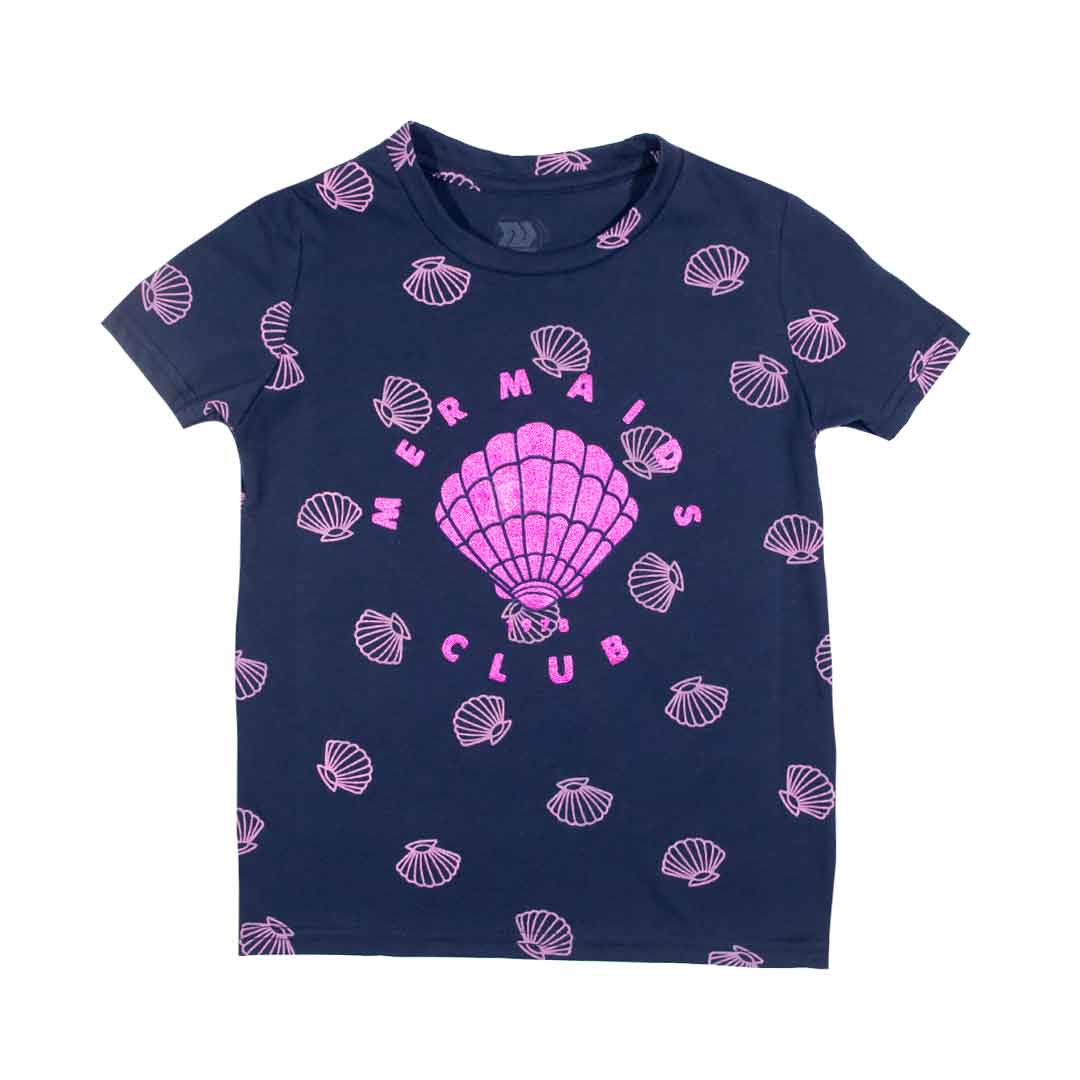 Playera Estampado Continuo Moda Para Niña