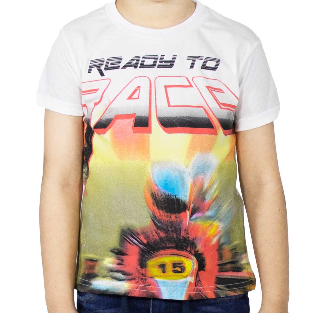 Playera Niño Gear Moda Talla 4 Años A 10 Años