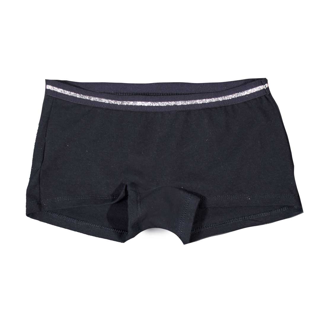 Boxer Con Pretina Plateada Para Juvenil Niña