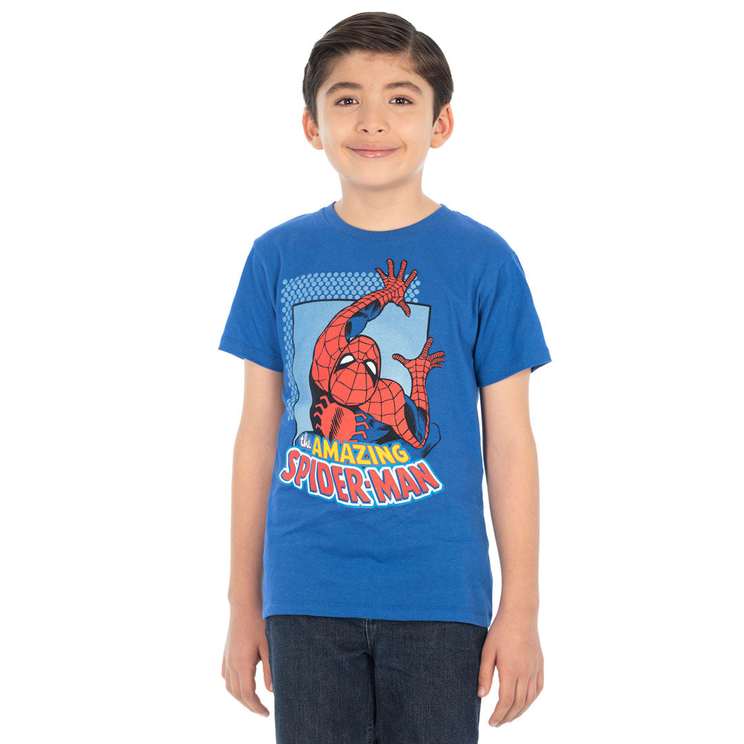  Marvel Body Spiderman para niño Talla 4 Azul, Azul