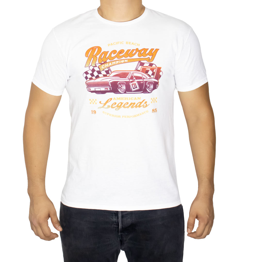 Playera Basica Estampada Para Hombre 877kk