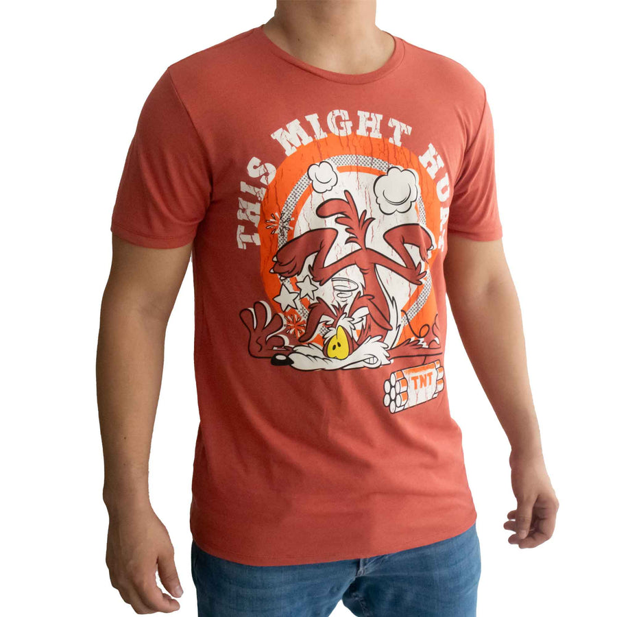 Playera Para Hombre Looney  Coyote