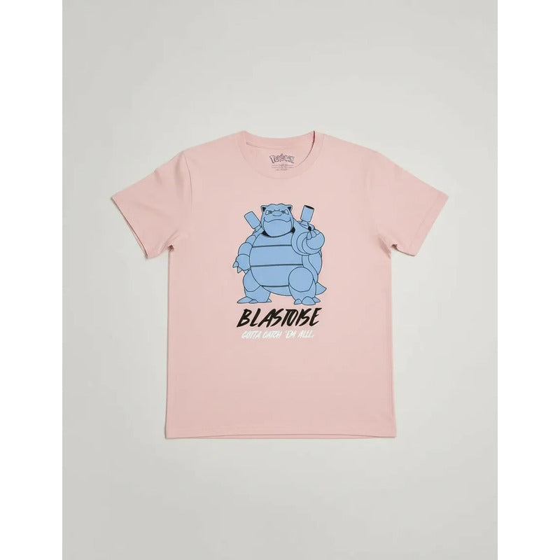 Playera Pokémon Juvenil Para Niño Modelo 848