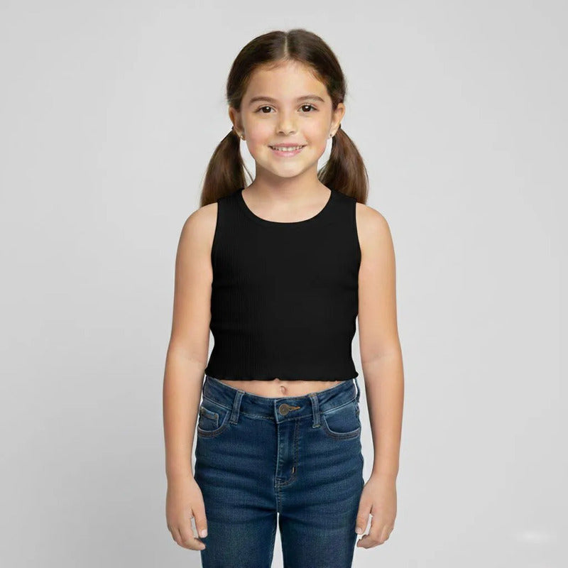 Camiseta Negro Corrugado Jna 90576