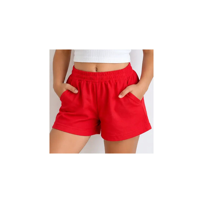Pack De 5 Short Basico Para Niña