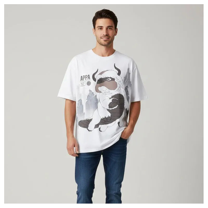 Playera Beige Oversize Avatar Appa Hombre 90607