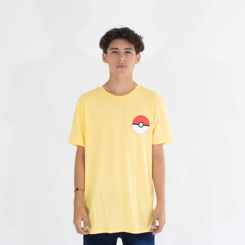 Playera Hombre Estilo Pokemon