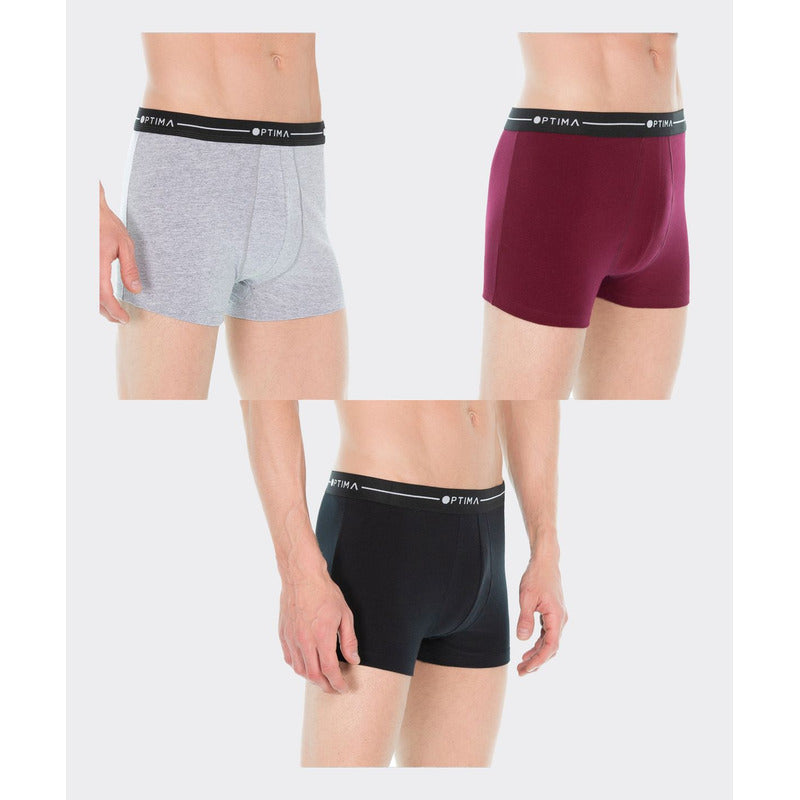 Paquete De 6 Piezas De Boxer Algodon Corto Para Hombre