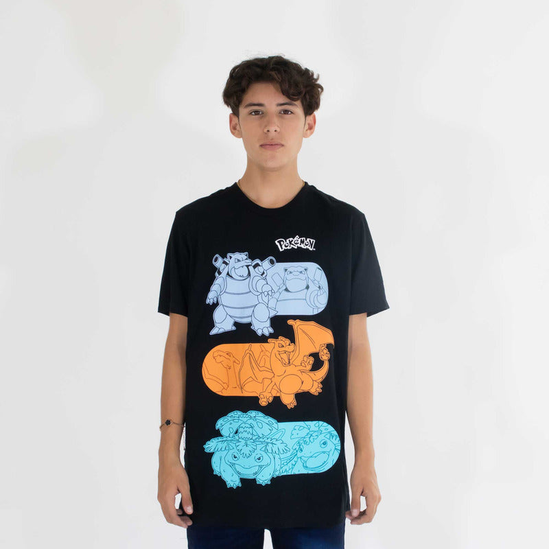 Playera Hombre Estilo Pokemon