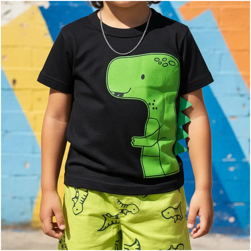 Conjunto Dino Puntas Short Nno