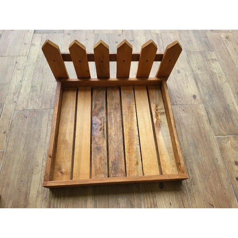 Sanitario De Madera Para Pasto Natural Para Mascotas