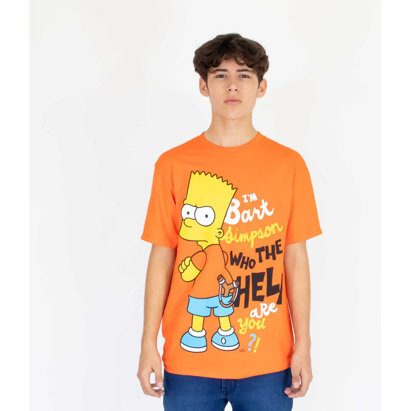 Playera Hombre Est Bart Simpson