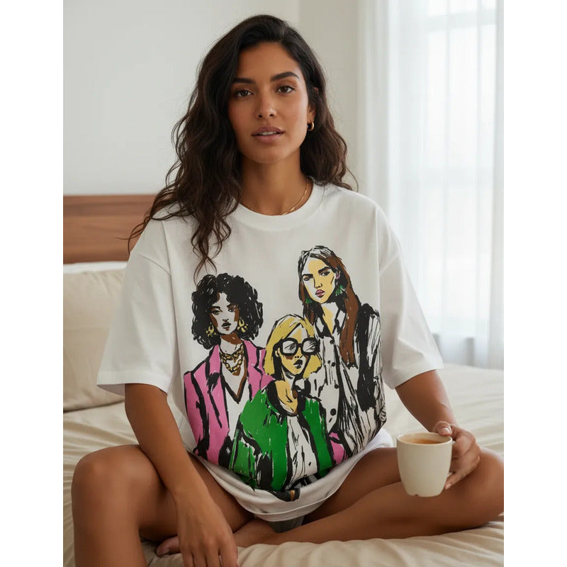 Playera Mujer 891em Oversize