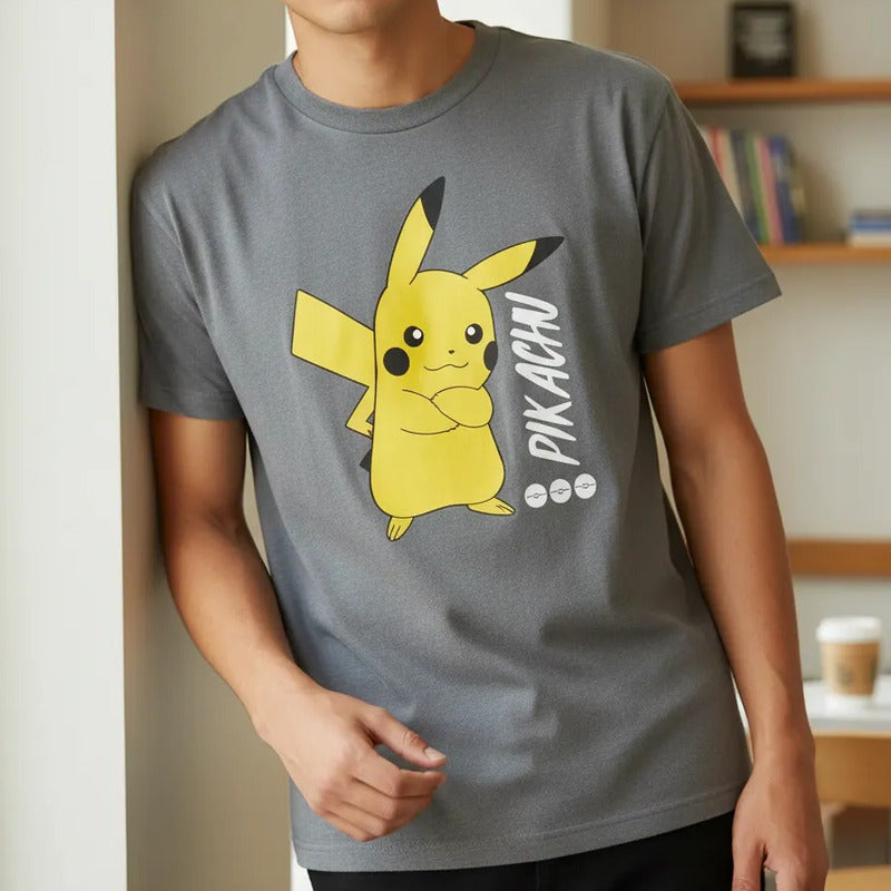 Playera Pokémon Juvenil Para Niño Modelo 848