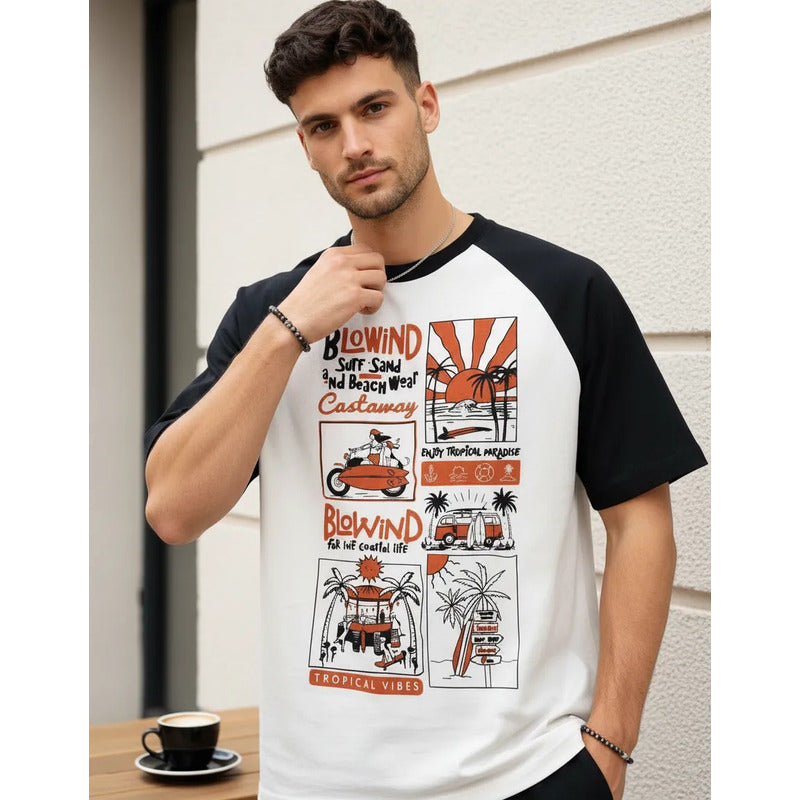 Playera Hombre 891cp Ranglan