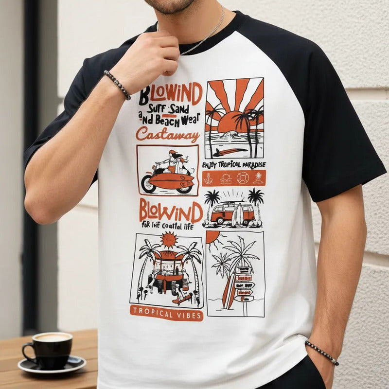 Playera Hombre 891cp Ranglan