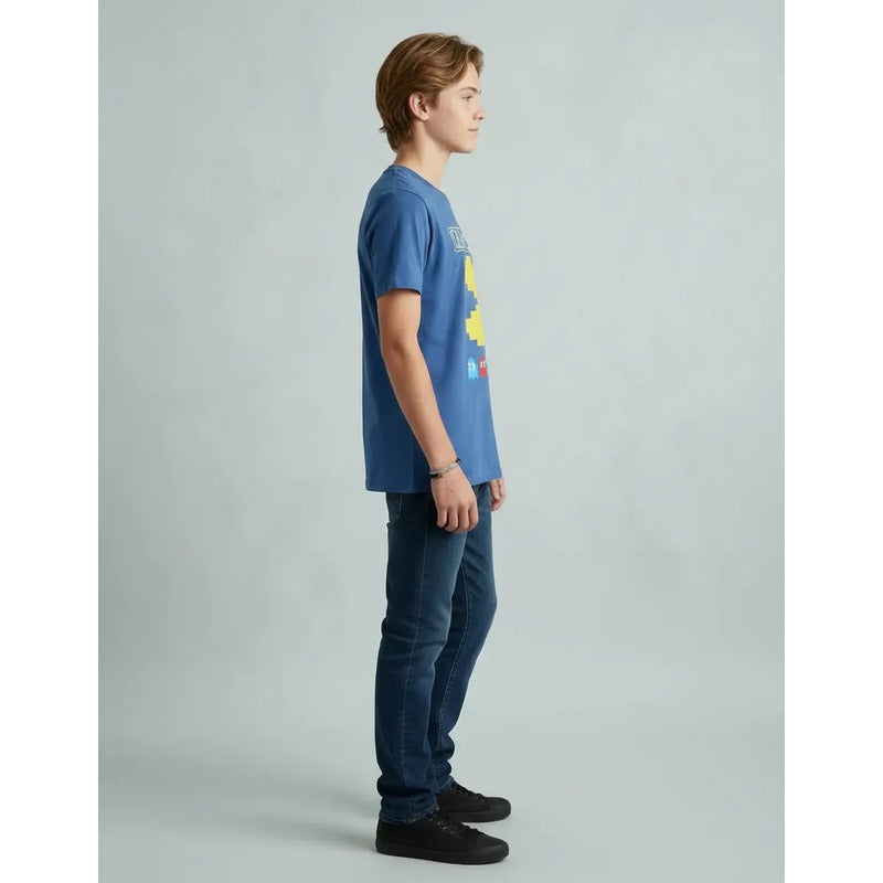 Playera Pacman Para Niño Juvenil Modelo 848wz