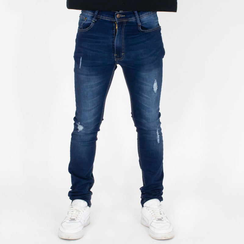 Jeans Mezc Skinny Adictoxx Para Hombre