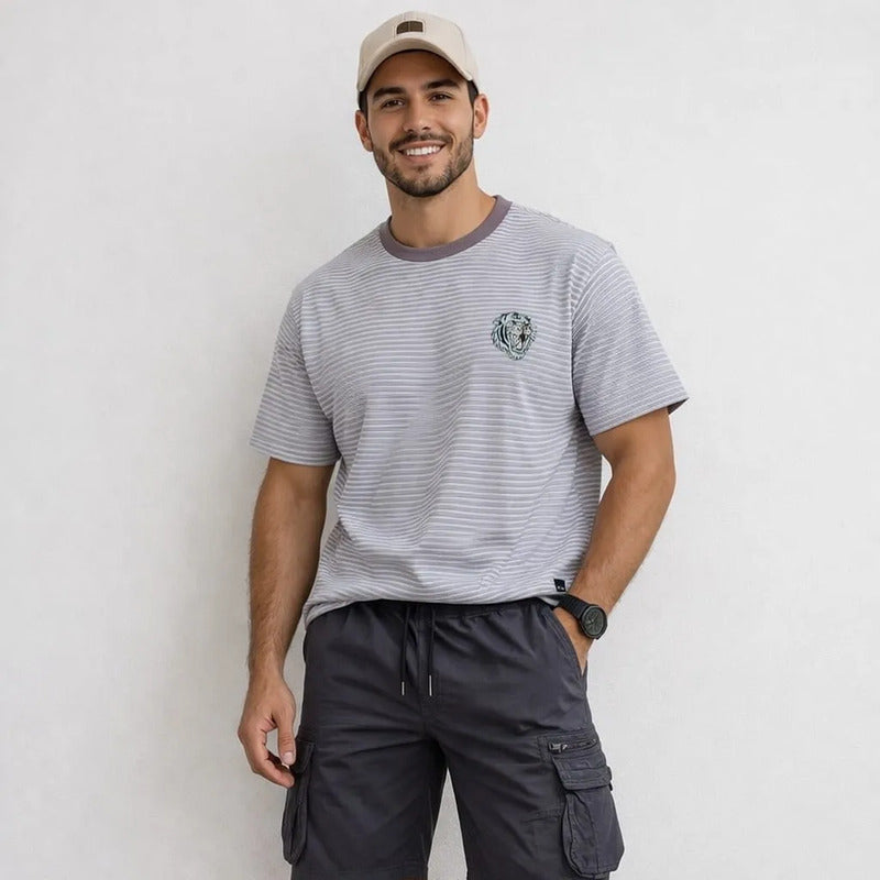 Playera Hombre 891dj Jaq Rayas