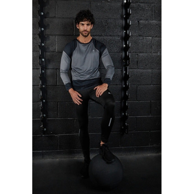 Legging Lycra Malla Deportiva Gym- Running Para Hombre