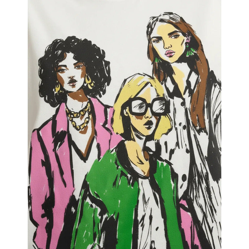 Playera Mujer 891em Oversize