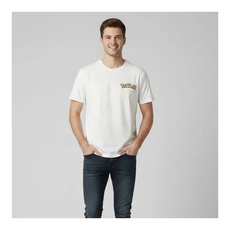 Playera Beige Pokemon Squirtle Hombre 90607