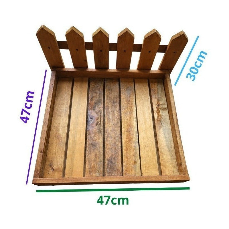 Sanitario De Madera Para Pasto Natural Para Mascotas