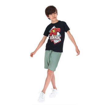 Playera Marvel Avengers Ironman 822la Para Niño